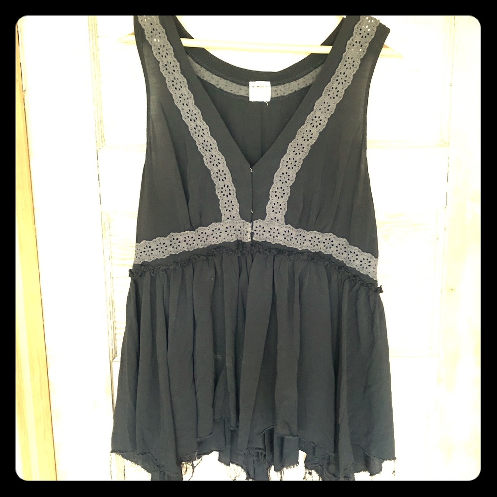 Free people moonlight lace blouse